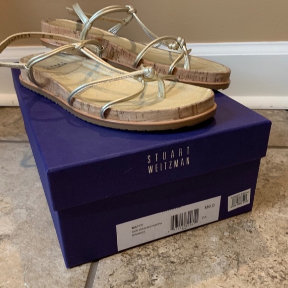 Stuart Weitzman Matty sandal Sun Washed Nappa sz 6 - Picture 1 of 7